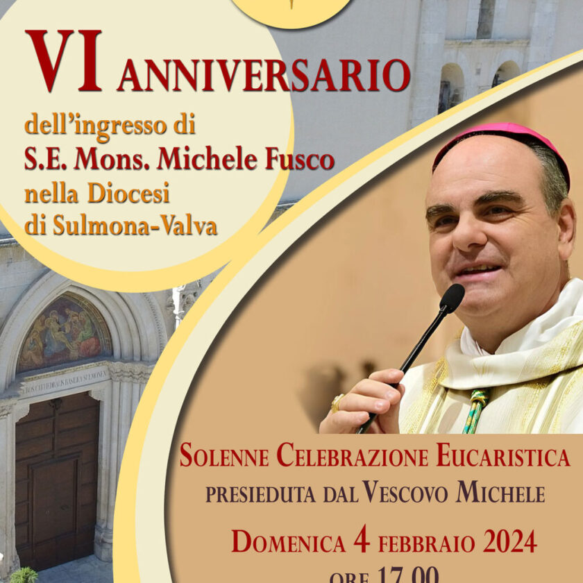 VI anniversario dell’ingresso in Diocesi di S.E. Mons. Michele Fusco