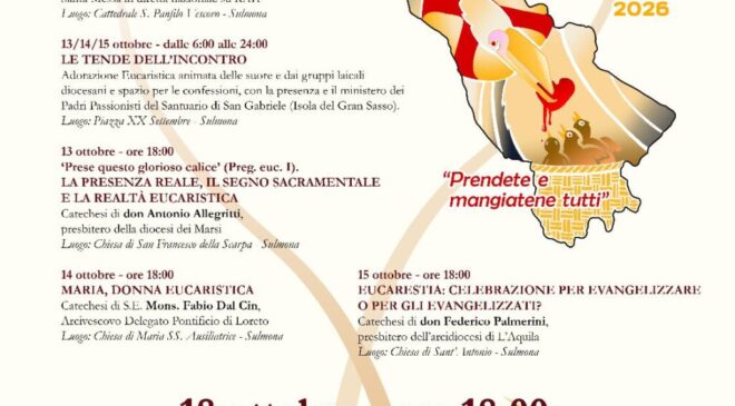 loc programma settimana del Congresso Eucaristico